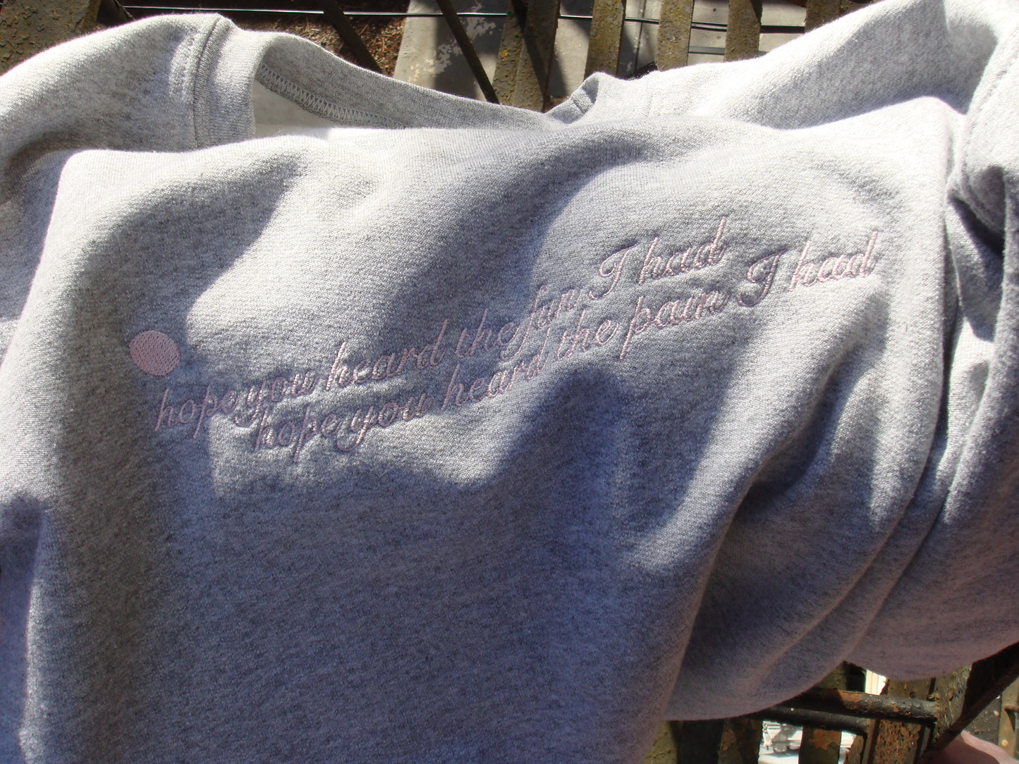 please return sweatshirt